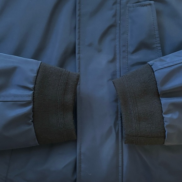 Marc New York Andrew Marc Navy Puffer Down Filled Jacket Men’s Small - Picture 11 of 16